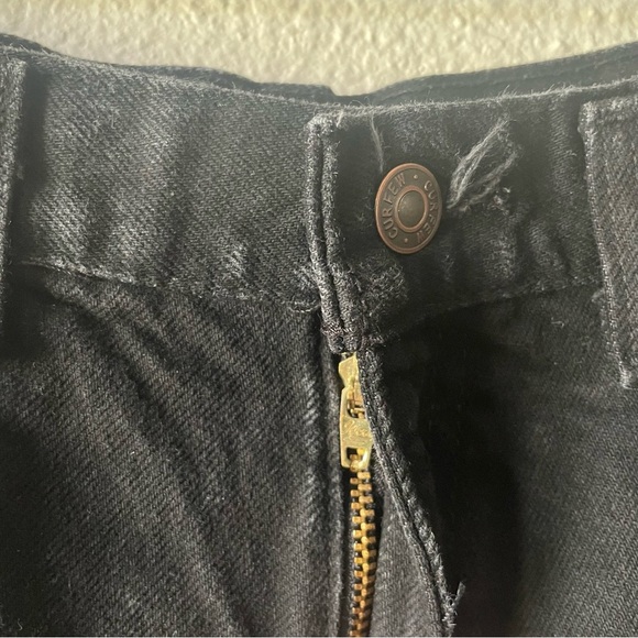 Vintage Curfew Tapered Jeans Girls 14 Slim (23x26) Black Distressed Cotton - Picture 6 of 16